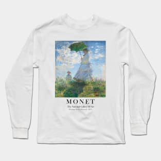 Claude Monet Woman With A Parasol Exhibition Wall Art Long Sleeve T-Shirt